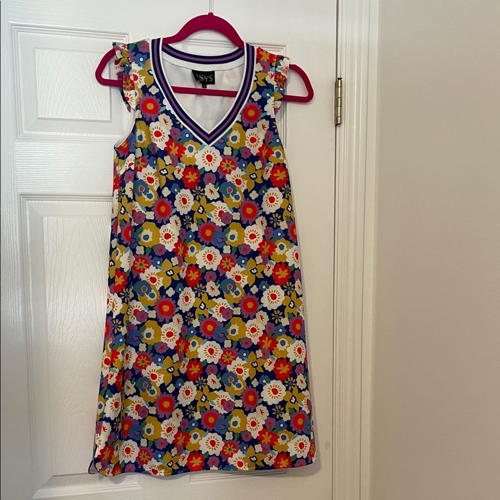 Floral Sleeveless Dress - Multicolor